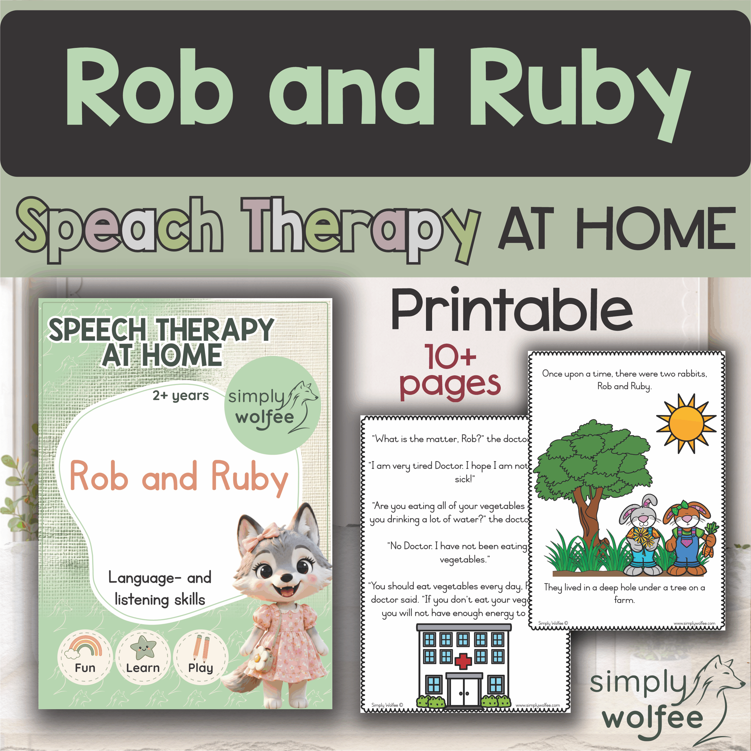 Speech Therapy at home - Rob and Ruby